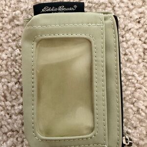 Eddie Bauer Sage Green Phone Case Wallet with Clear ID Window